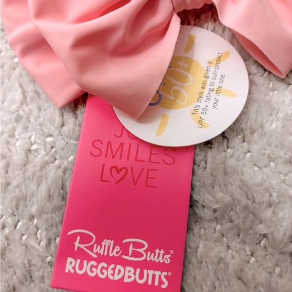New! Ruffle Butts Swim Bow Headband - Set of Three 50SPF - Picture 3 of 4